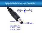 Ac 100v-240v Converter Adapter Dc Power Supply Plug 5 5mm X 2 5mm Series Global