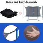 4 6 8 Poles Round Replacement Bounce Trampoline Safety Enclosure Net W zipper