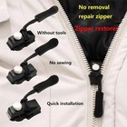 12 Pack Universal Quick Fix Zipper Repair Kit Detachable Slider Replacement
