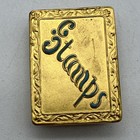 Vintage Desk Set Blotter  Letter Opener   Stamp Box Lightweight Stamped Metal