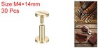 30pack Brass Chicago Screws 10x10mm Post Nail Stud Rivets For Leather Craft