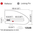 Xena Xx15 Pin 14mm Alarm Lock