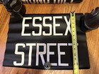 C1920 Vintage Nyc Subway Train Car Roll Sign Essex St Lower East Side Manhattan