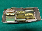 Vintage New Old Stock Red Diamond Double Spring Wood Screen Door Hinges  3 Pair 