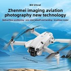 8k Brushless Dual Camera Drone With 4 3  Remote  Foldable Quadcopter 2 Batteries