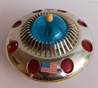Vintage 1980   s Nasa Space Ship Mystery Toy Saucer Original Stickers Usa Nasa