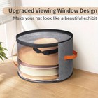 Oversized Clear Hat Storage Box For Women  Cowboy Hat Organizer For Closet  Wide
