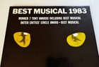 Cats 1983 Broadway Play Winter Garden Theater Window Poster Card 14   x22   