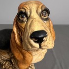 Vtg Large Bassett Hound Statue Dog Collectible 15x10x13 5   