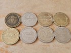 8 Assorted Vintage Collectable Casino Gaming Tokens