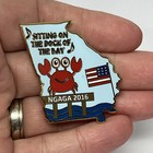 National Guard Georgia Lapel Pin Pinback Tie Tack  2016 Crab P4831
