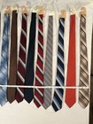Lot Of 9 Vintage Multicolor Formal Neckties 54 X 3