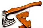 Custom Handmade Full Tang D2 Tool Steel Tactical Hatchet Camping Axe