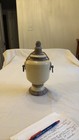 Ceramic Urn Pottery Lidded Jar Rope Detail Handles Vessel Decor