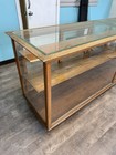 Antique Vintage Floor Display Case Showcase Store Counter Display Merchandiser