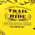 Western Kerchief Bandanna Trail Ride Map 2006 Rancho Santa Ana Yellow