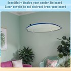  2 Sets Surfboard Wall Mount Rack Clear Acrylic Surf Board Wall Angled Down