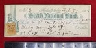 1868   post Civil War    sixth National Bank  Pa  Check vignette sc  R15 Stamp 