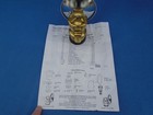 Butterfly Brass Miners Carbide Lamp   Instructions Near Mint