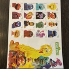Usps Postage Stamps Sheet Of 16  First Class Letter  Sesame Street