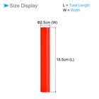 Acrylic Clay Roller 7 28 Inch X 1 Inch For Clay Foam Red  2-pieces