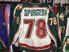 Reebok Edge Minnesota Wild Jared Spurgeon 56 White Away Jersey Made In Canada