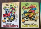 Ed Roth Rat Fink Kenner 1990 Rad Rods Trading Cards Stickers Complete Set Of 7
