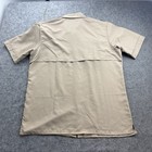 Boy Scouts Of America Uniform Shirt Mens Large Tan Patches Vented Bsa Poly