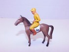 Vintage All-nu Lead Race Horse   Jockey  10 Figurine Dime Store