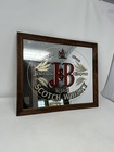 J b Scotch Whiskey Mirror Bar Man Cave Advertising Vintage Sign Bar Mirror Nib  