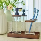 Better Homes   Gardens Acacia Wood Tray Organizer  Walnut