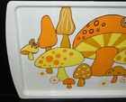 Vintage Mcm Mushroom Butterfly Tray Mid Century Modern Groovy Retro 70s 60s