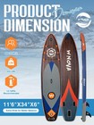 11 6   34   6  Inflatable Stand Up Paddle Board  430lbs Capacity Sup Paddle Boa   