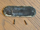Antique Koken Barber s Supply Co Hydraulic Metal Id Badge Emblem Chair Tag 1895