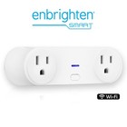 Enbrighten Vibe Smart Light Switch  Indoor Oval Plug-in  1 P ack  White 