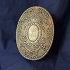 Antique Royal Glass Vanity Jar Sterling Silver Lid 47 67g Monogrammed 