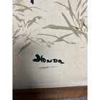 Vtg Hiroshi Honda Screen Printed Gallery Hanging Cave Horses Fabric Wall Art