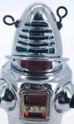 Robby The Robot Wind-up Chrome Planet Robot Reproduction Tin Wind-up 