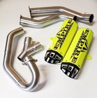 Empire Industries Yellow Black Dual Full System Exhaust Pipe Raptor 700 2015 