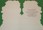 Vtg Hallmark Christmas Granddaughter Glitter Santa   Toys Unused Card   Envelope