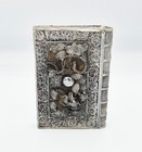 Fine Chinese Export Solid Silver Filigree Book-shape Card Case C1890