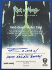 Rick   Morty Cryptozoic Season 3 Sketch Card David Angelo Roman 1 1 Pickle Rick