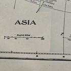 Beautiful Antique 1908 Map Of Asia 13x11 Inches