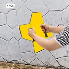 4 Pieces Concrete Stamps Mats For Unique Wall   Floor Designs