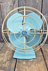 1950s Ge General Electric Teal Blue Oscillating Desk Fan 14  Mcm F13s107  runs 