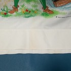 Vintage Disney Peter Pan Wamsutta Muslin Queen Size Flat Sheet 63  X 104 