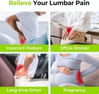 Lumbar Support Pillow For Office Chair With Bulge For Lower Back Support  Ergono