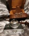 Vintage Graflex Graphic 35 Camera W  55mm Graflar Lens Prontor Svs Original Case