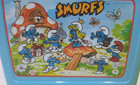 Thermos Peyo Smurf Plastic Lunch Box W yellow Thermos Made In Usa Vintage 1980 s
