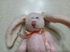 Ty Attic Treasures Plush 8  Strawbunny Pink